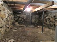 Basement Encapsulation Before | Evergreen Home Performance | Cushing Maine