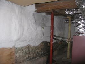 Basement Spray Foam Insulation | Evergreen Home Performance | Energy Efficiency Audits &amp; Contracting | Maine