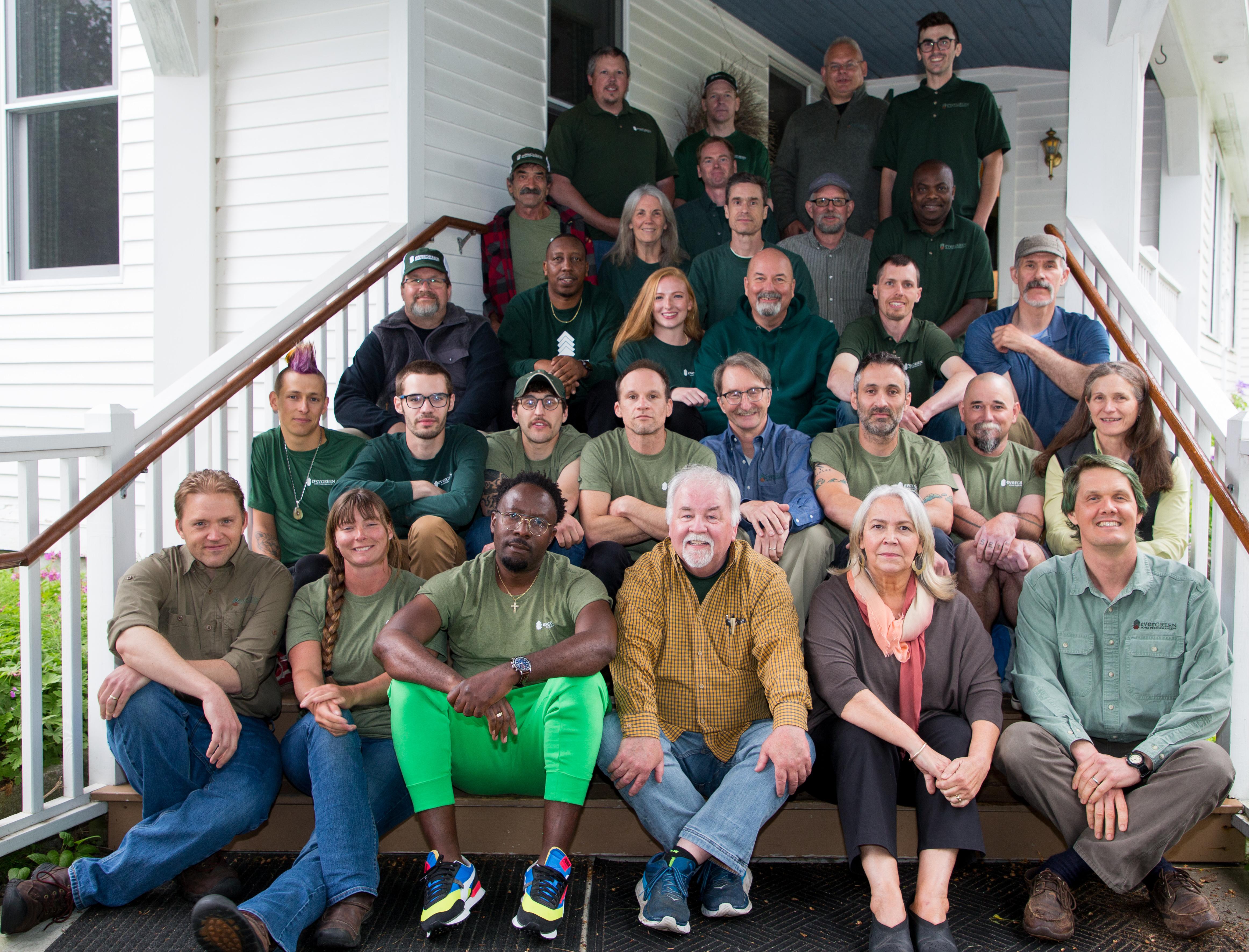 Evergreen full company team photo