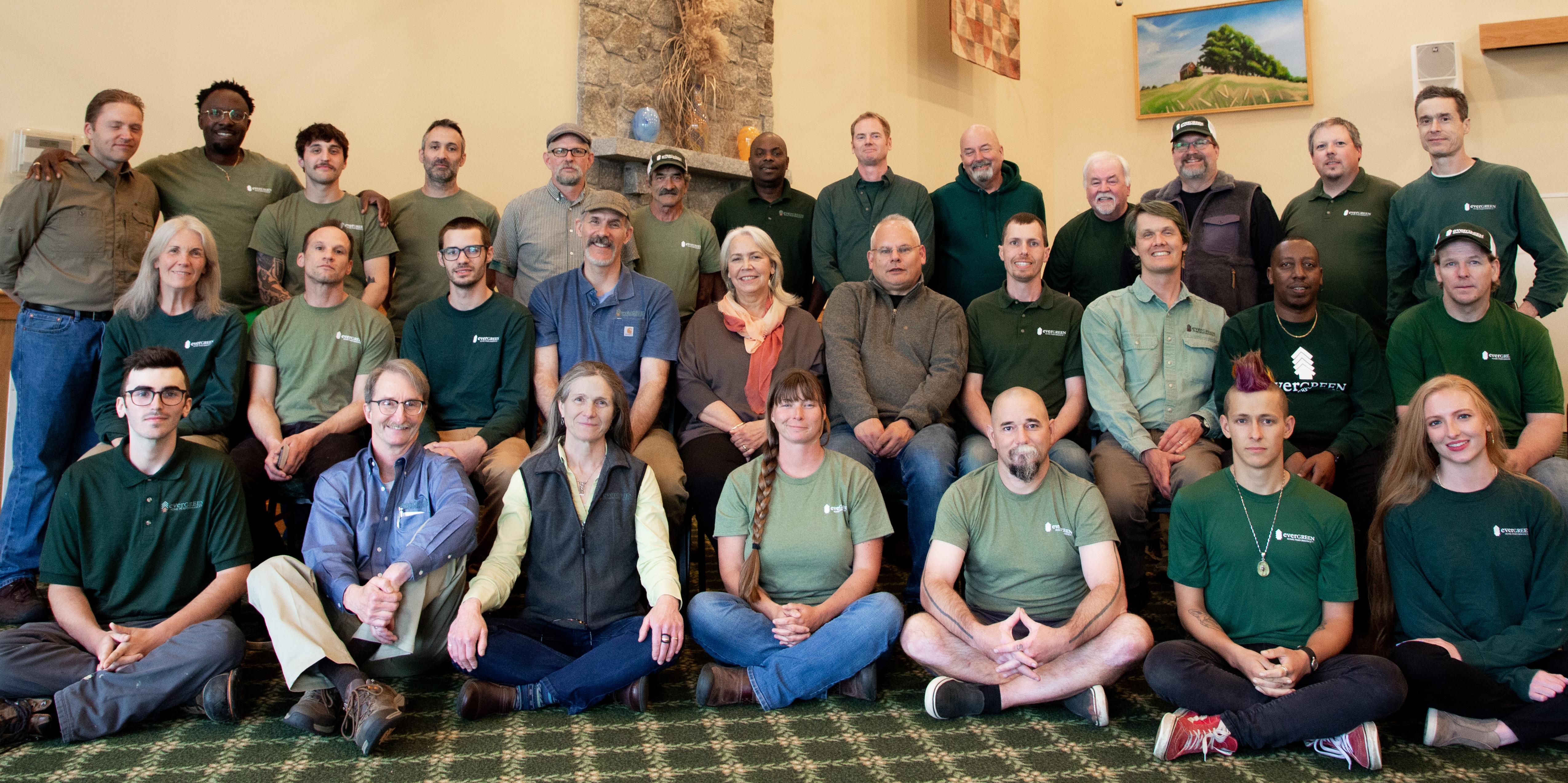 Evergreen full company team photo 