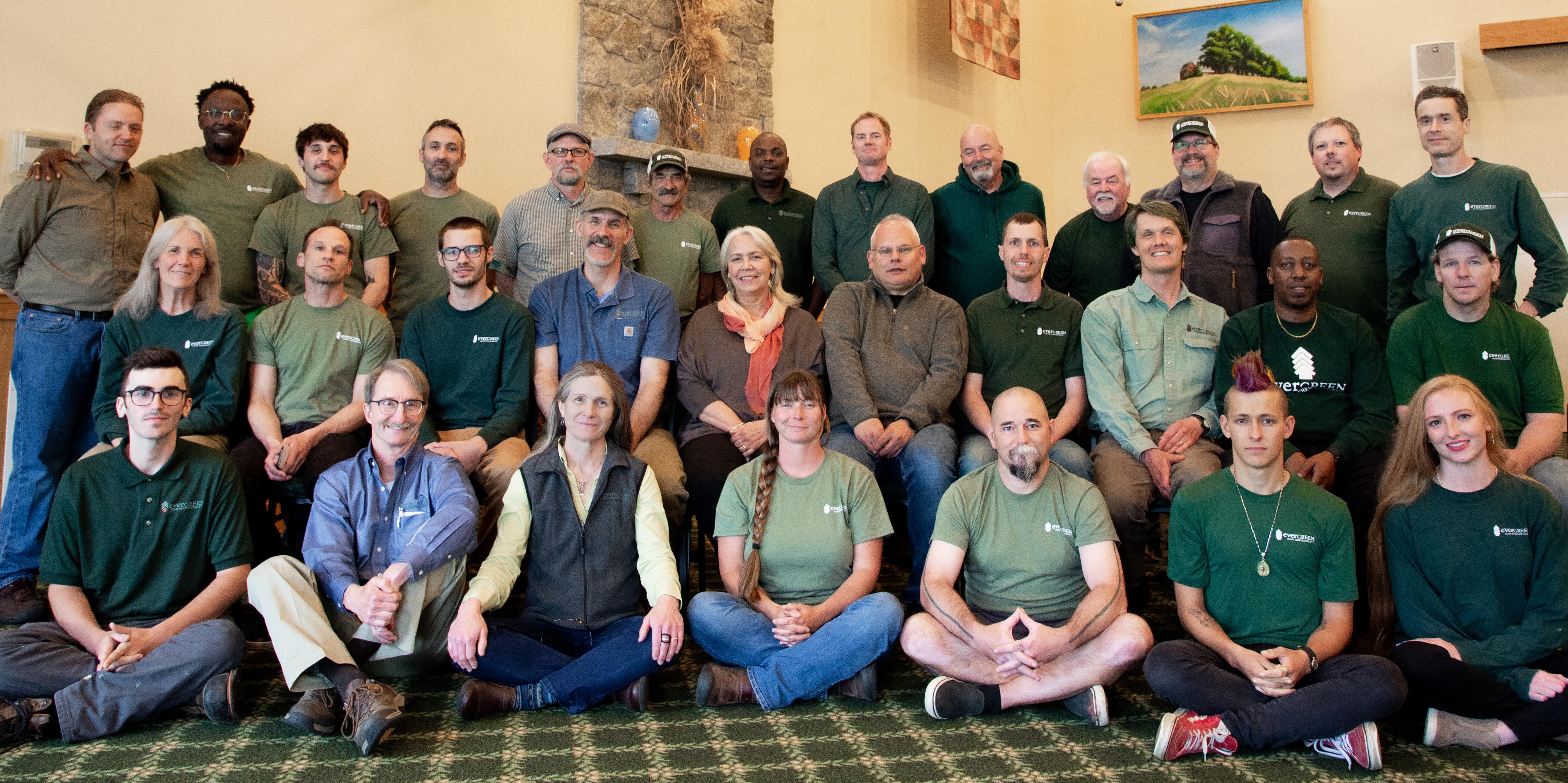 Evergreen full company team photo