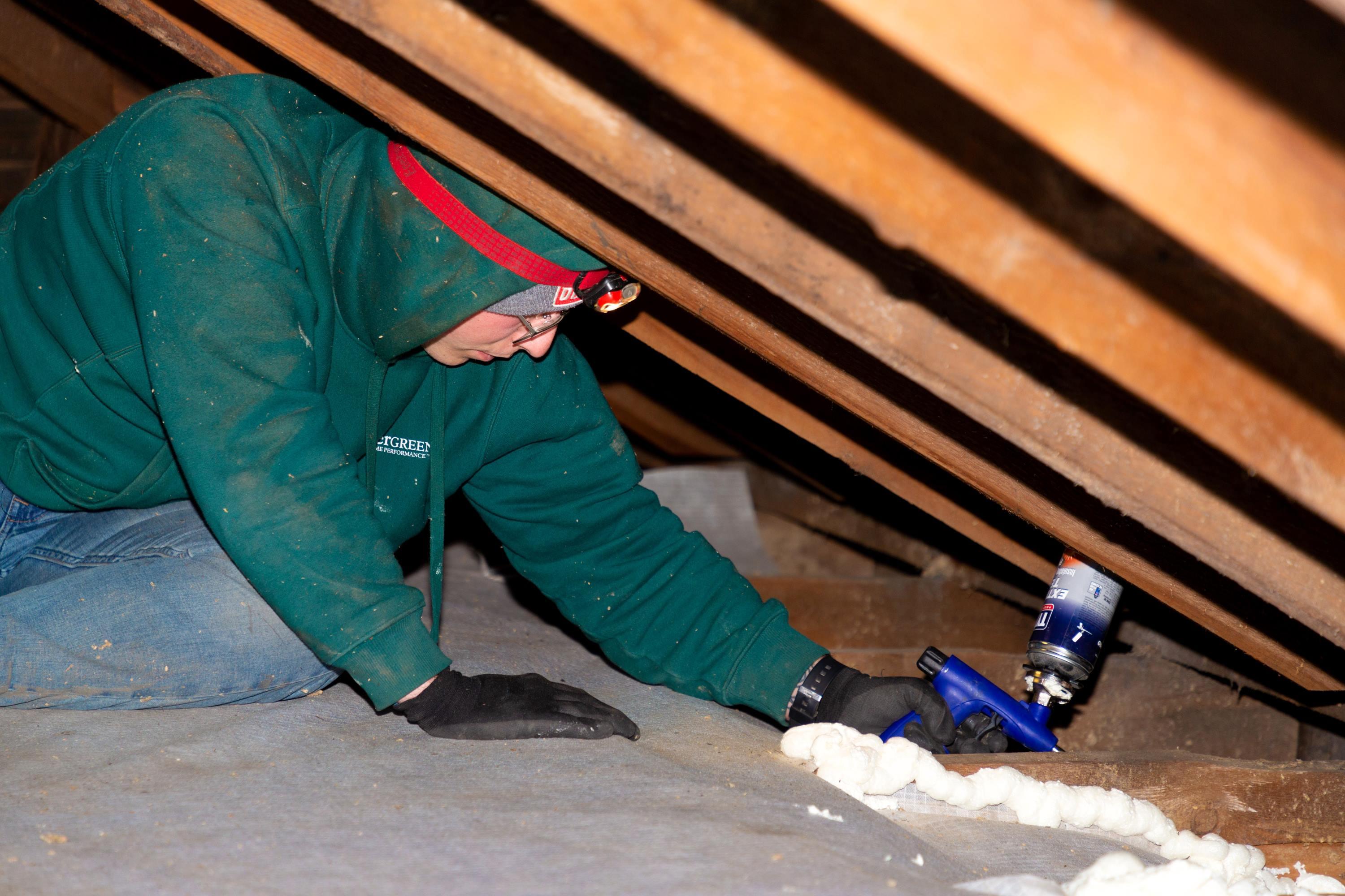 Evergreen Home Performance, Air Sealing, Attic Insulation, Maine Insulation Contractor