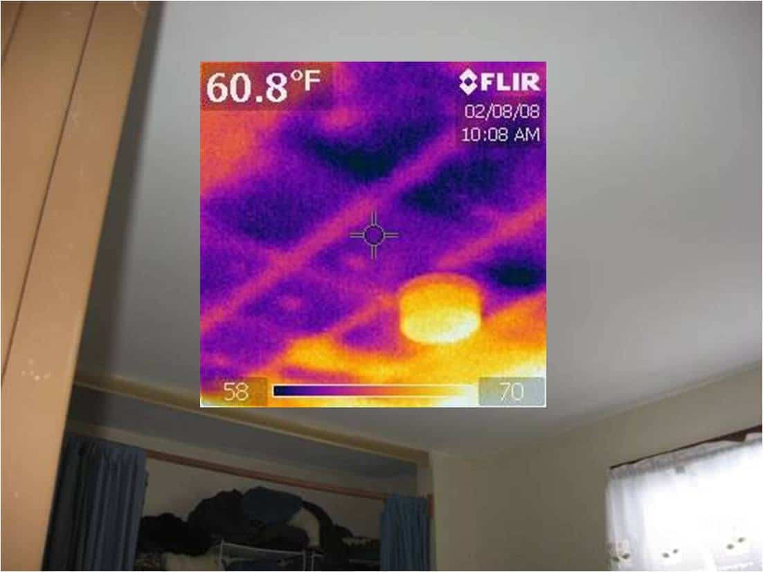 Thermal Image Of Cold Ceiling