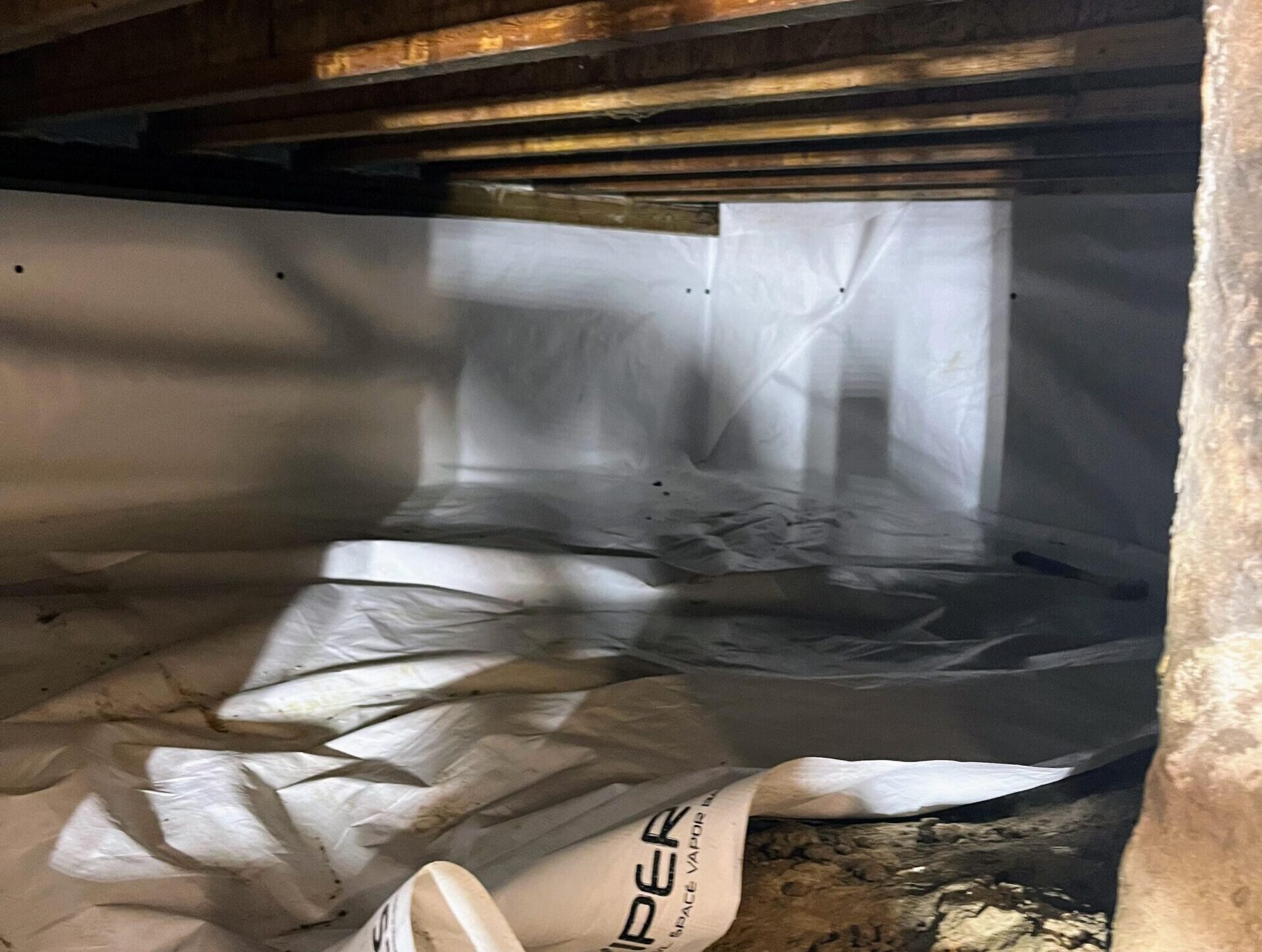 ehp_basement_crawlspace_encapsalation_covered_ground_aug_2024 Encapsulated Crawl Space