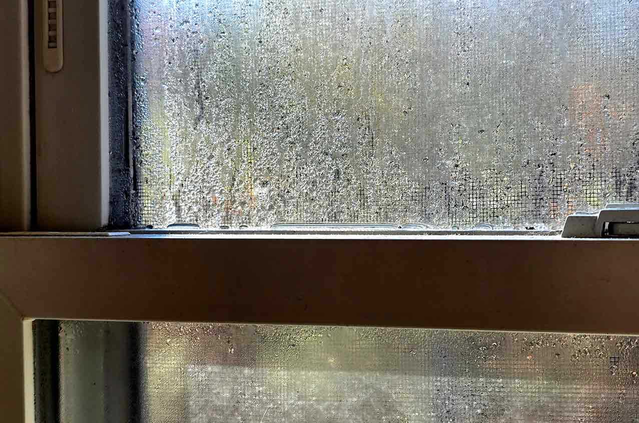 window with condensation